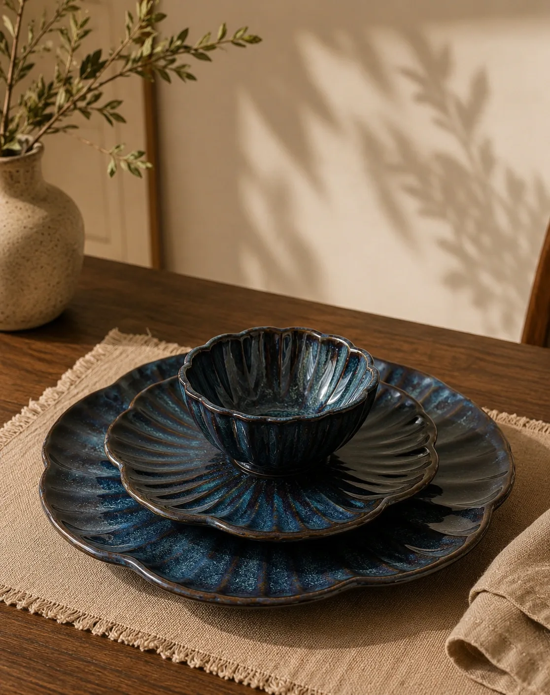 Lunar Charcoal Dinner Set