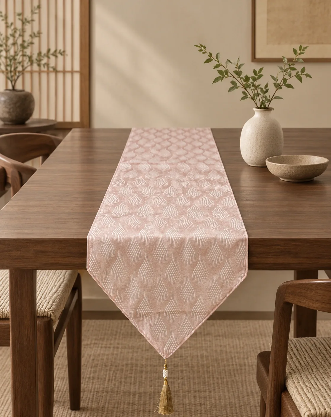 Champagne Ripple Table Runner