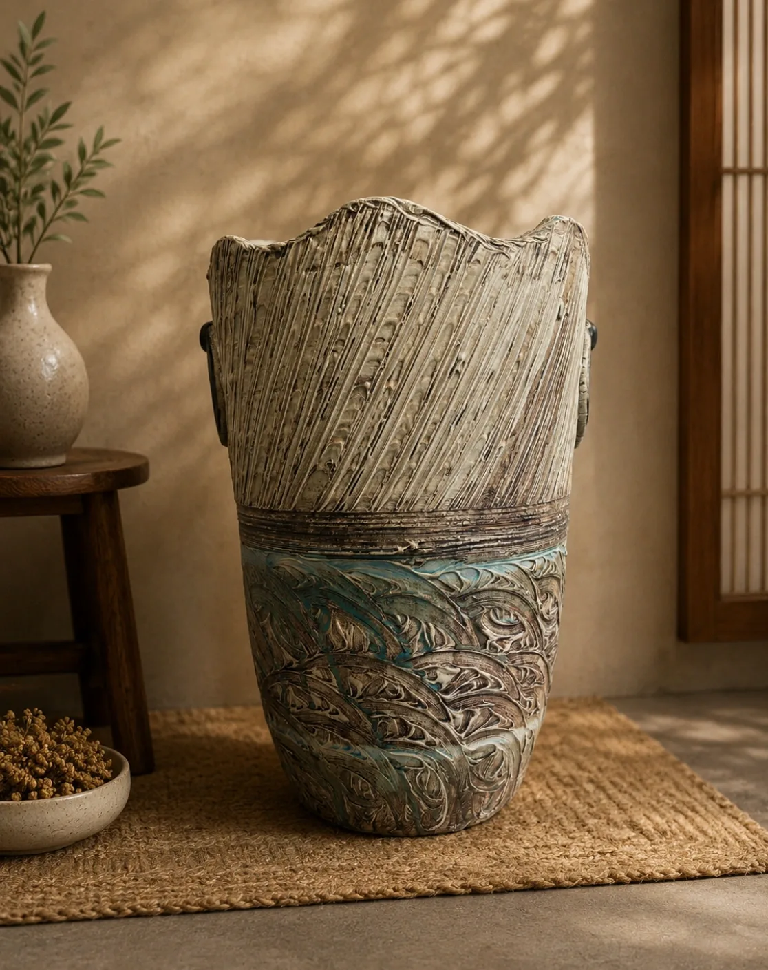 Harvest Helix Ceramic Planter