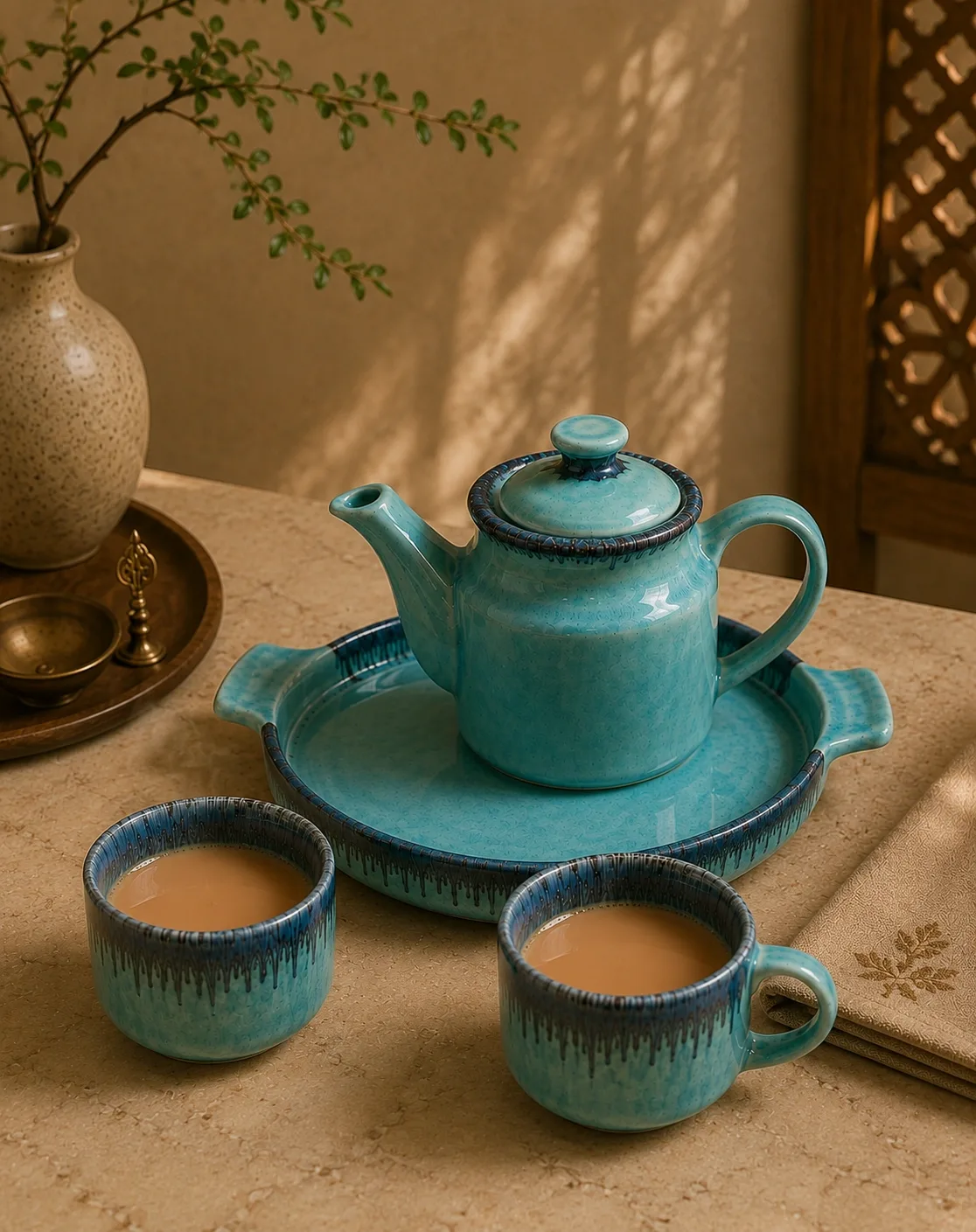 The Santorini Tea Set