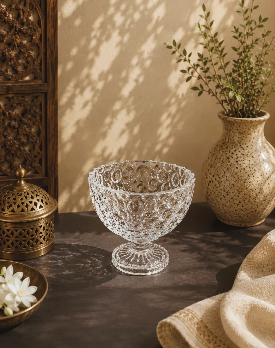 Bubble Glass Fruit Holder