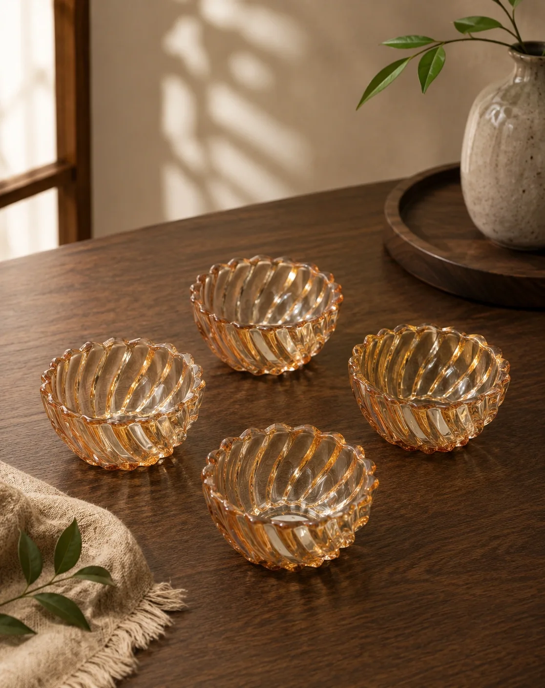Amber Snacks Bowls