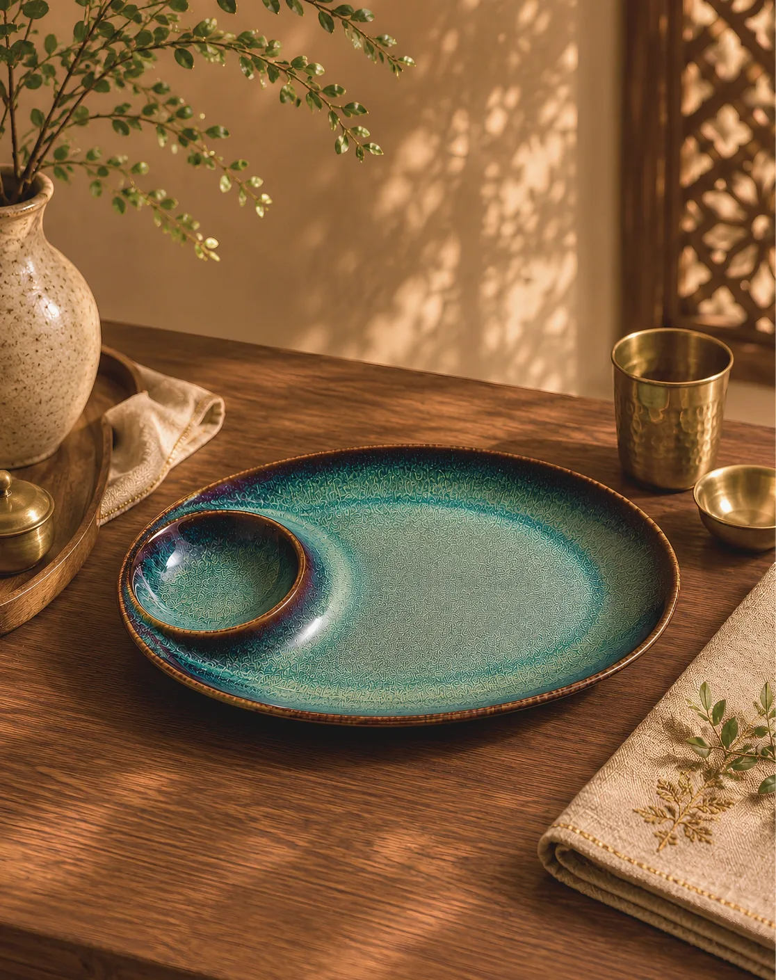 Cosmic Oval Chip & Dip Platter