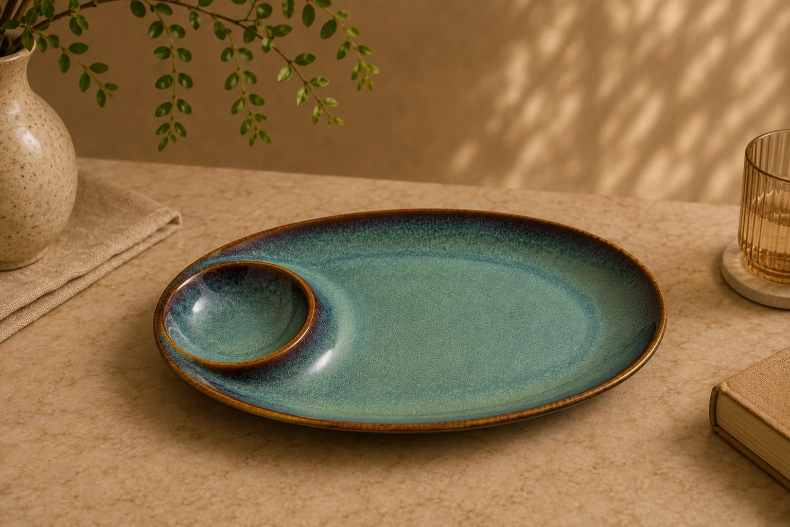 Cosmic Oval Chip & Dip By Krivis Nook