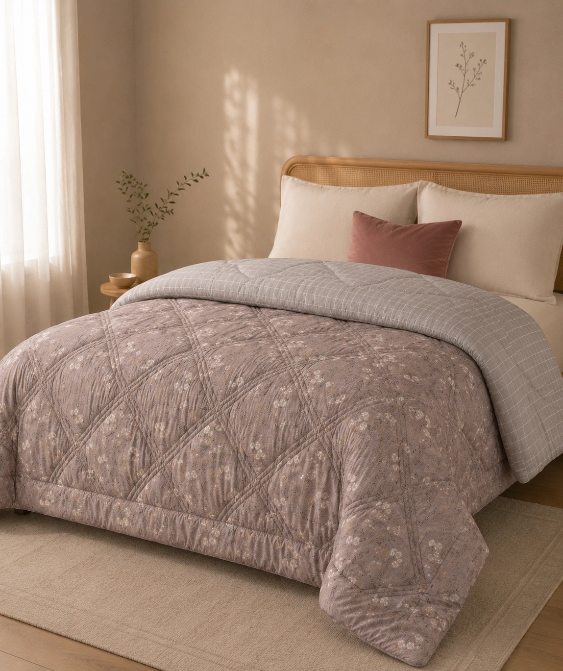 Grid & Grandeur Comforter By Krivis Nook